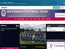 Tablet Screenshot of hatchamfc.co.uk